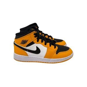Jordan Shoes Air Jordan 1 Mid Taxi Yellow Black Sneakers Size Youth 6